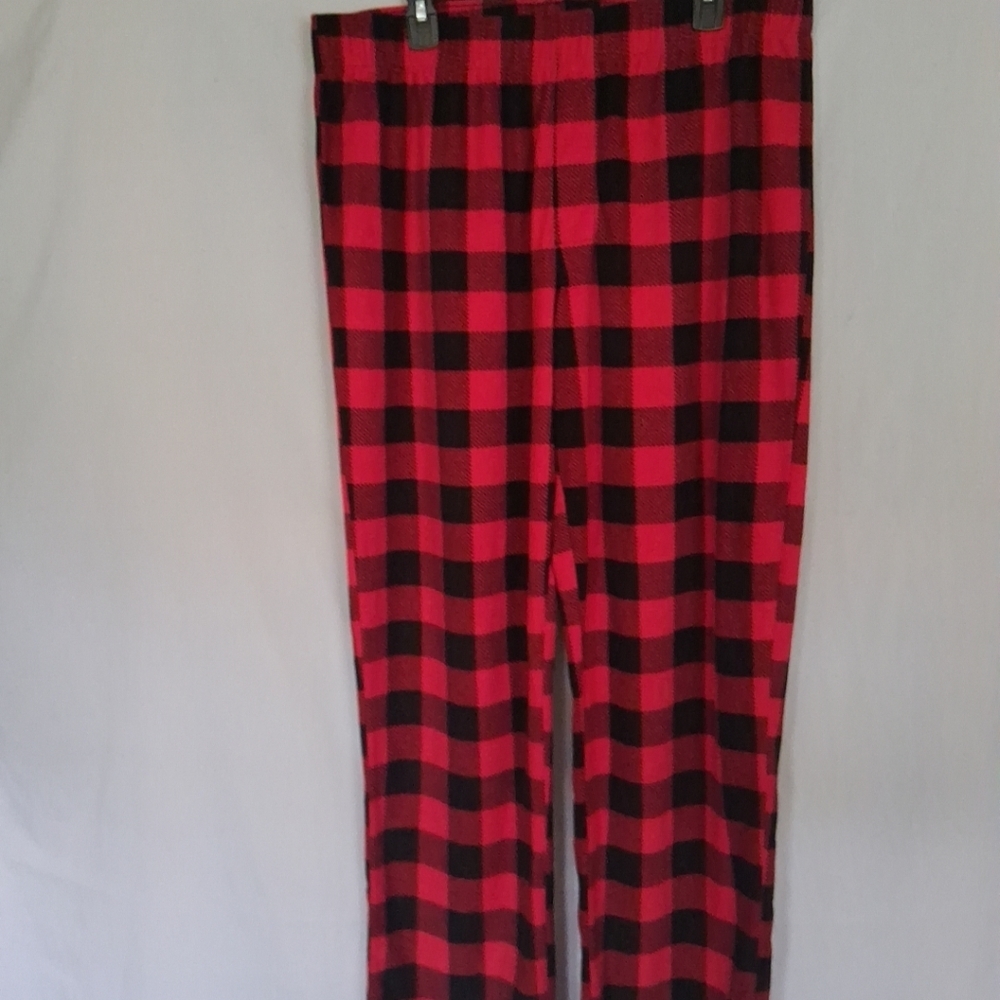 Red and Black Plaid Lounge Pants